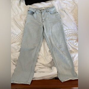 Abercrombie & Fitch Light Wash Straight Leg Jeans